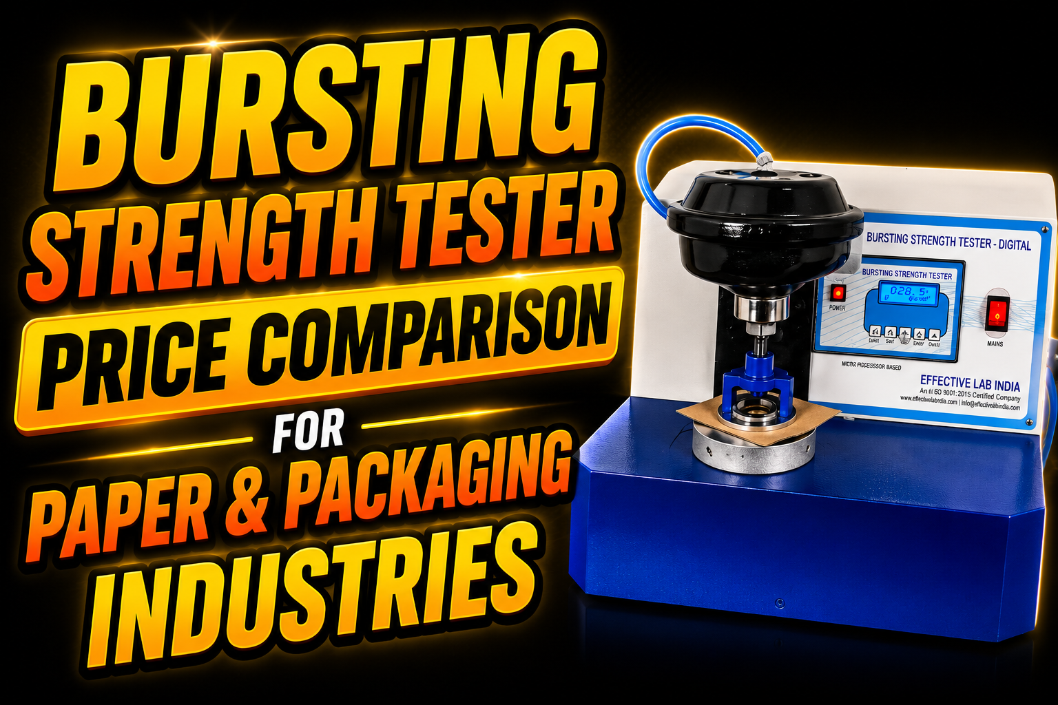 You are currently viewing Bursting Strength Tester Price Comparison for Paper & Packaging Industries
