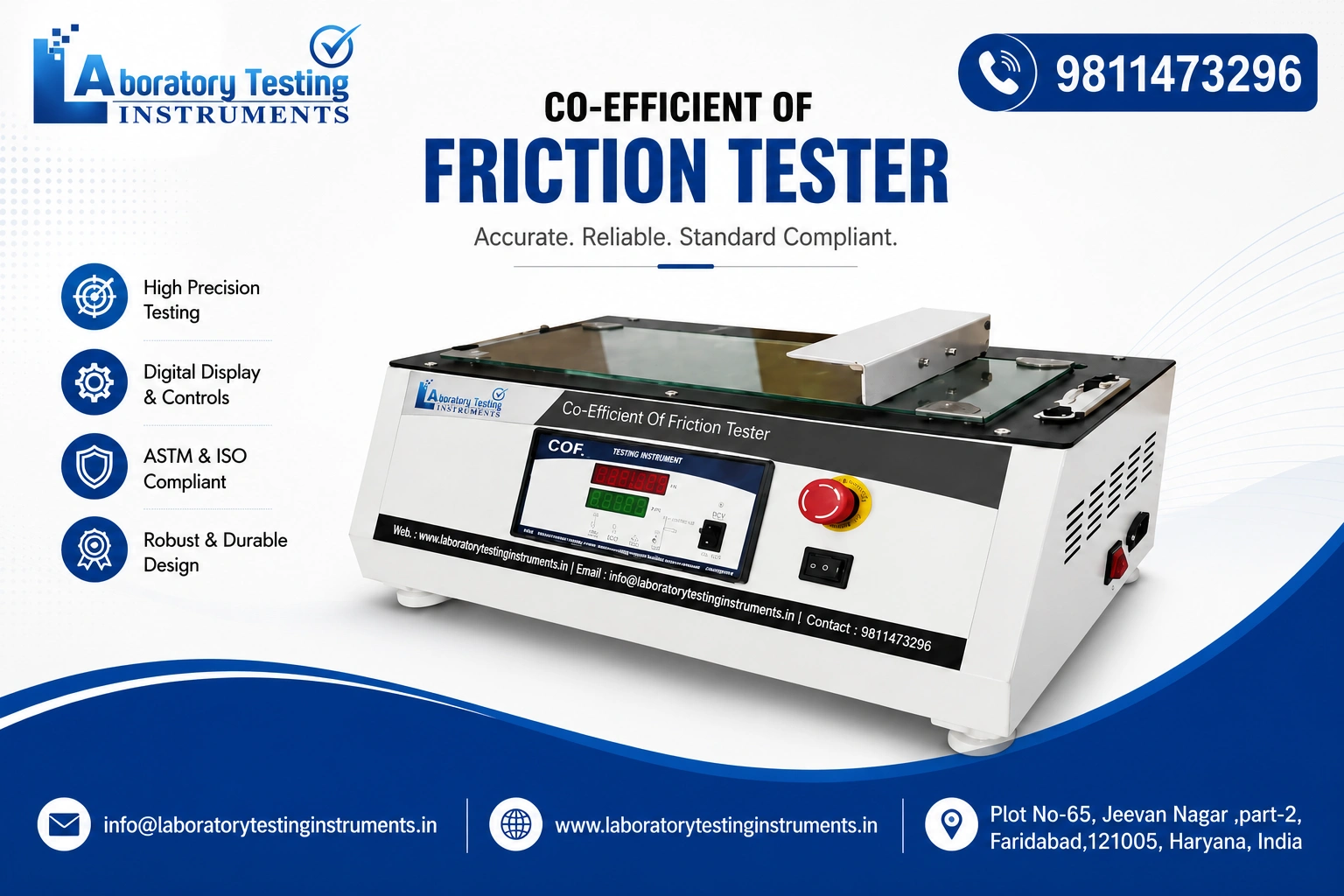 Which Standard Is Used for Co-efficient of Friction Tester?